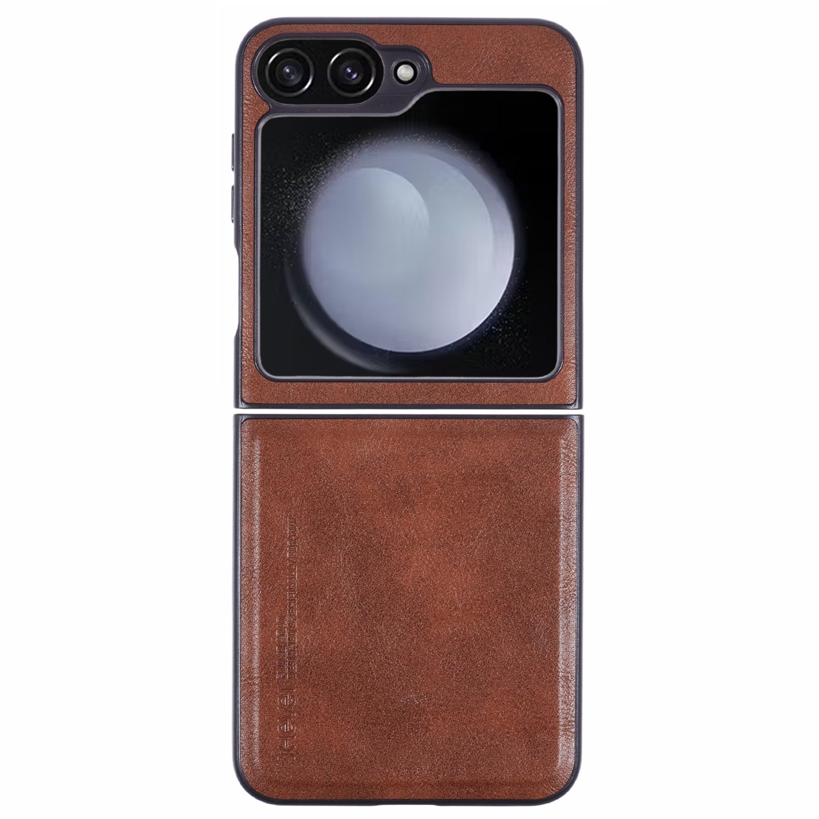 X-LEVEL Bojue-3 Series For Samsung Galaxy Z Flip6 5G Case Leather+TPU+PC Anti-fall Cell Phone Cover - Brown X-LEVEL Bojue-3 Series For Samsung Galaxy Z Flip6 5G Case Leather+TPU+PC Anti-fall Cell Phone Cover - Brown